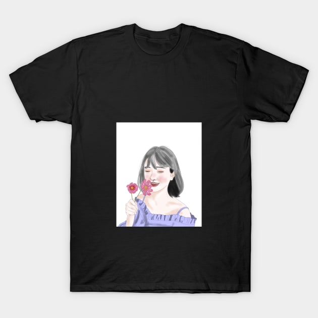 Summer Blossom T-Shirt by Ema jasmine